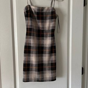 Plaid tank top dress (NWT)